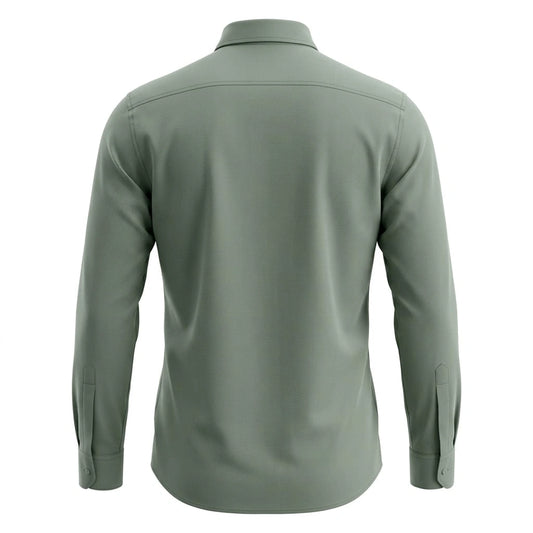 ARMANI EXCHANGE Mystic Fern Tailored Fit Long Sleeve Textured Shirt