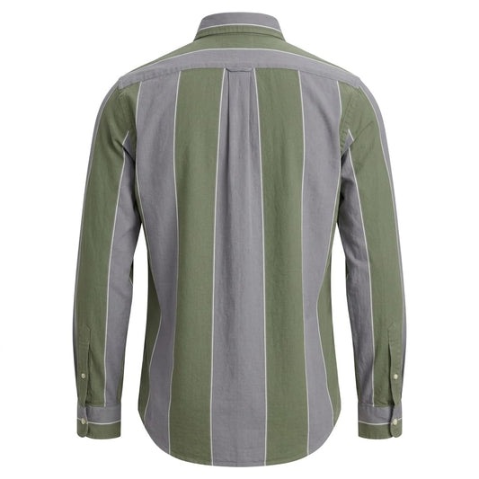 POLO RALPH LAUREN Mystic Fern Custom Fit Long Sleeve Striped Button-Up Shirt