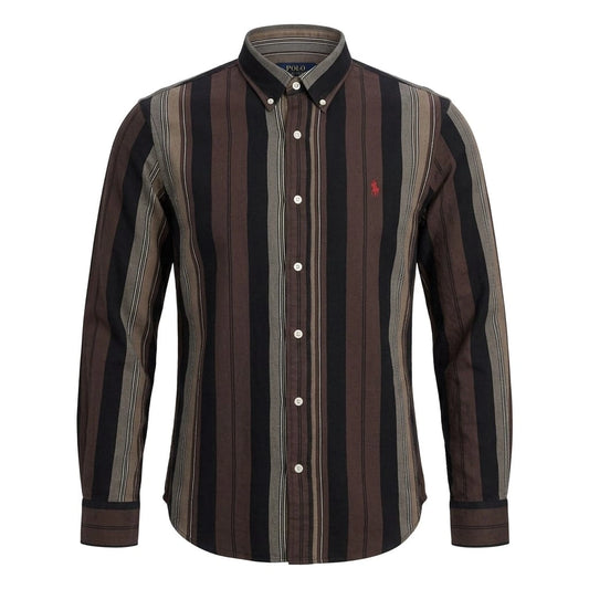 POLO RALPH LAUREN Rustic Chestnut Custom Fit Long Sleeve Button-Up Shirt