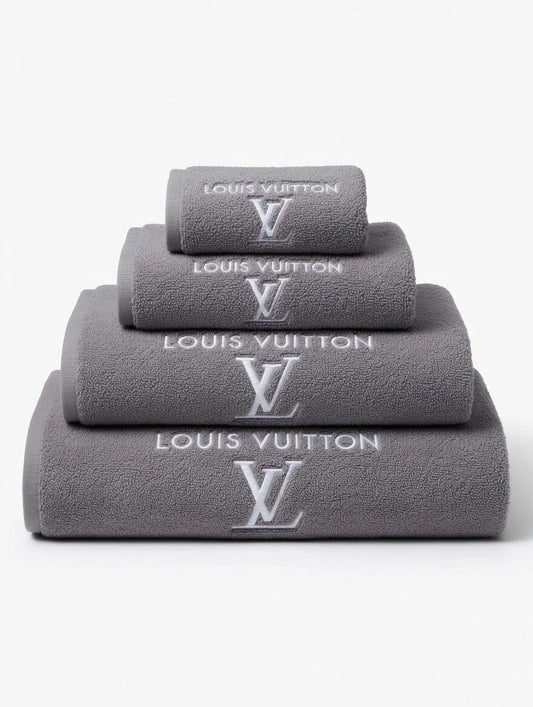 LOUIS VUITTON Monogrammed Luxury Bath Towel Set