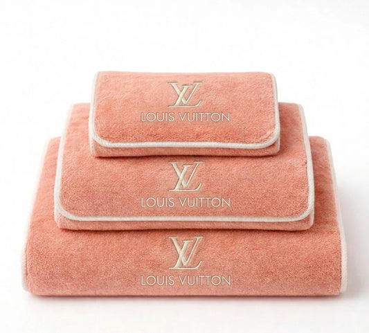 LOUIS VUITTON Luxe Cotton Towel Set - Blush