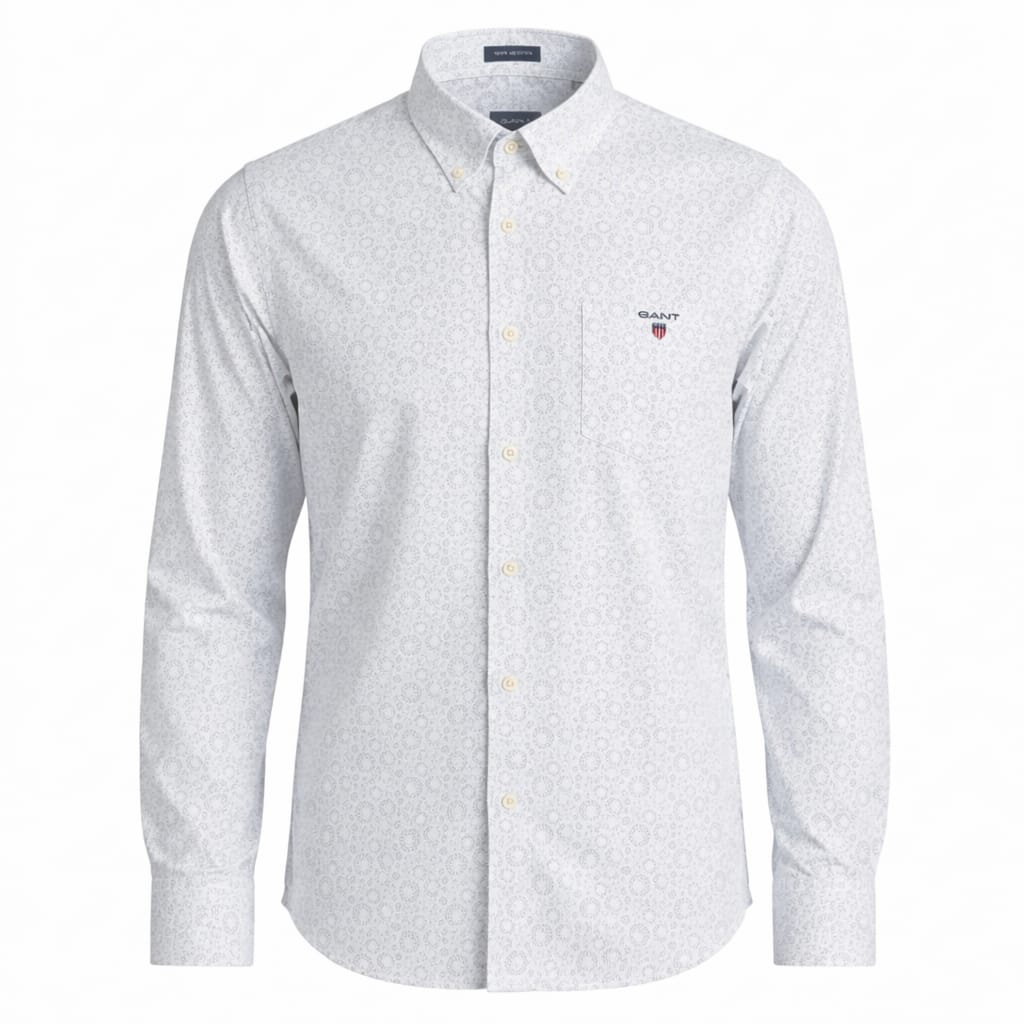 GANT Ethereal Frost Slim Fit Long Sleeve Oxford Shirt