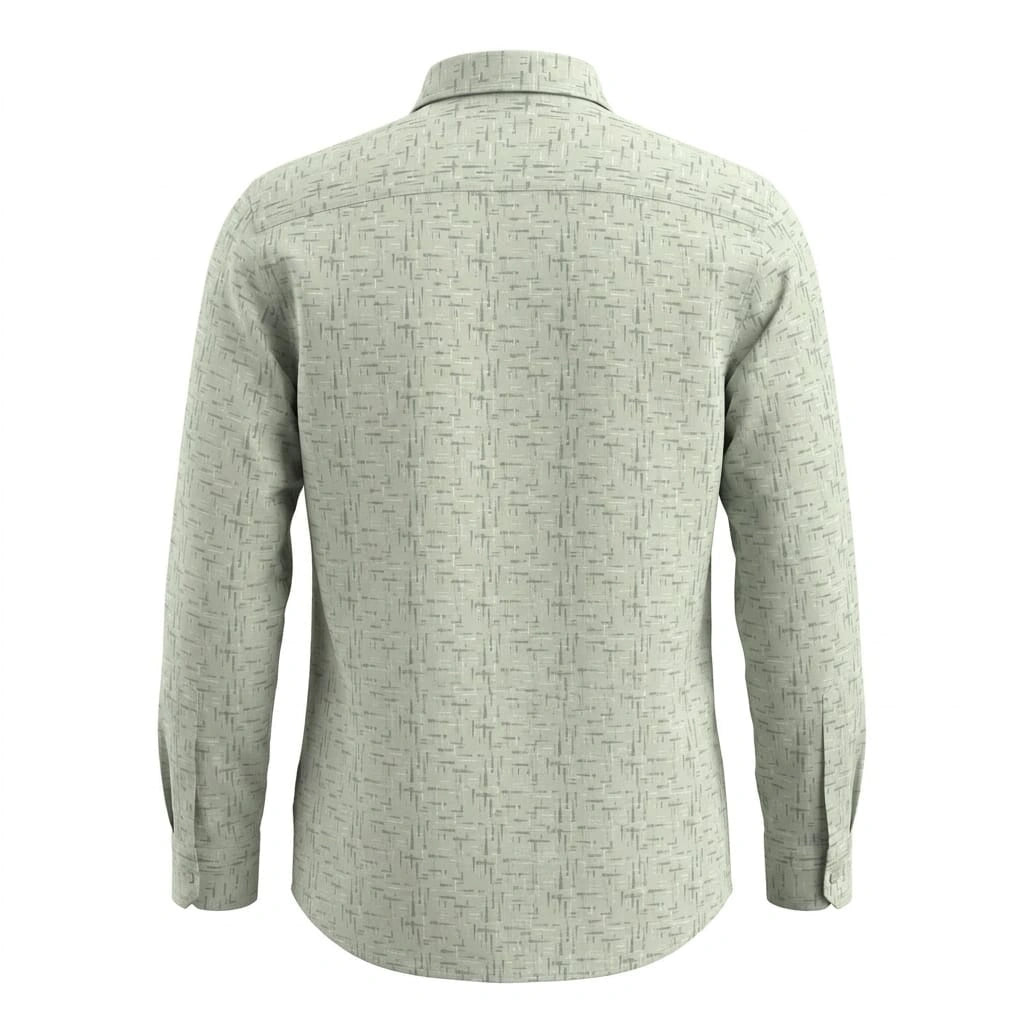 TOMMY HILFIGER Mystic Fern Tailored Fit Long Sleeve Textured Shirt