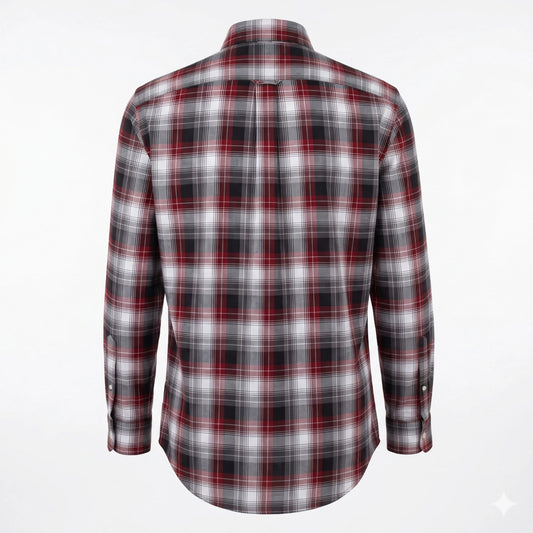 POLO RALPH LAUREN Radiant Crimson Custom Fit Plaid Button-Down Shirt