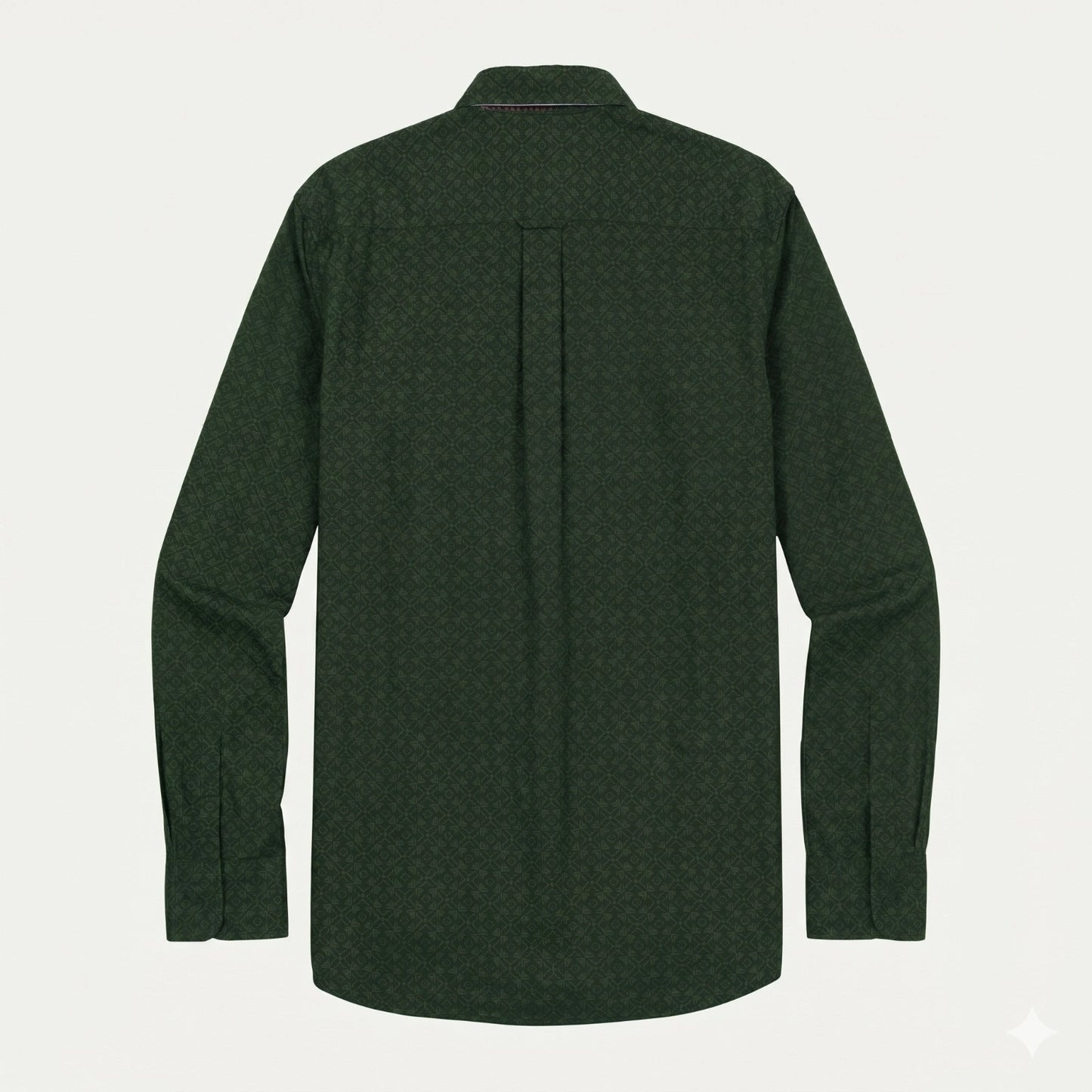 TOMMY HILFIGER Emerald Shadow Regular Fit Long Sleeve Textured Button-Up Shirt