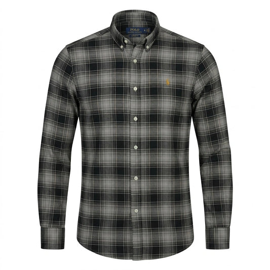 POLO RALPH LAUREN Obsidian Mist Custom Fit Long Sleeve Button-Up Shirt
