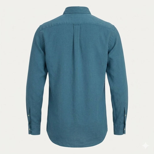 POLO RALPH LAUREN Serene Aqua Tailored Fit Long Sleeve Button-Up Shirt