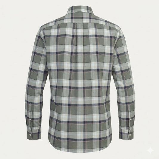 POLO RALPH LAUREN Enchanted Sage Custom Fit Plaid Button-Down Shirt