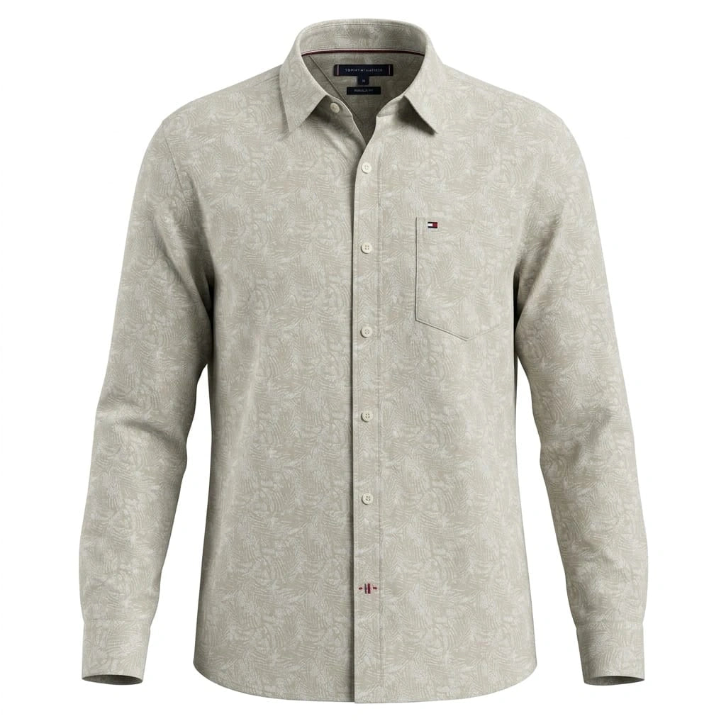 Tommy Hilfiger Regular Fit Leaf Print Shirt