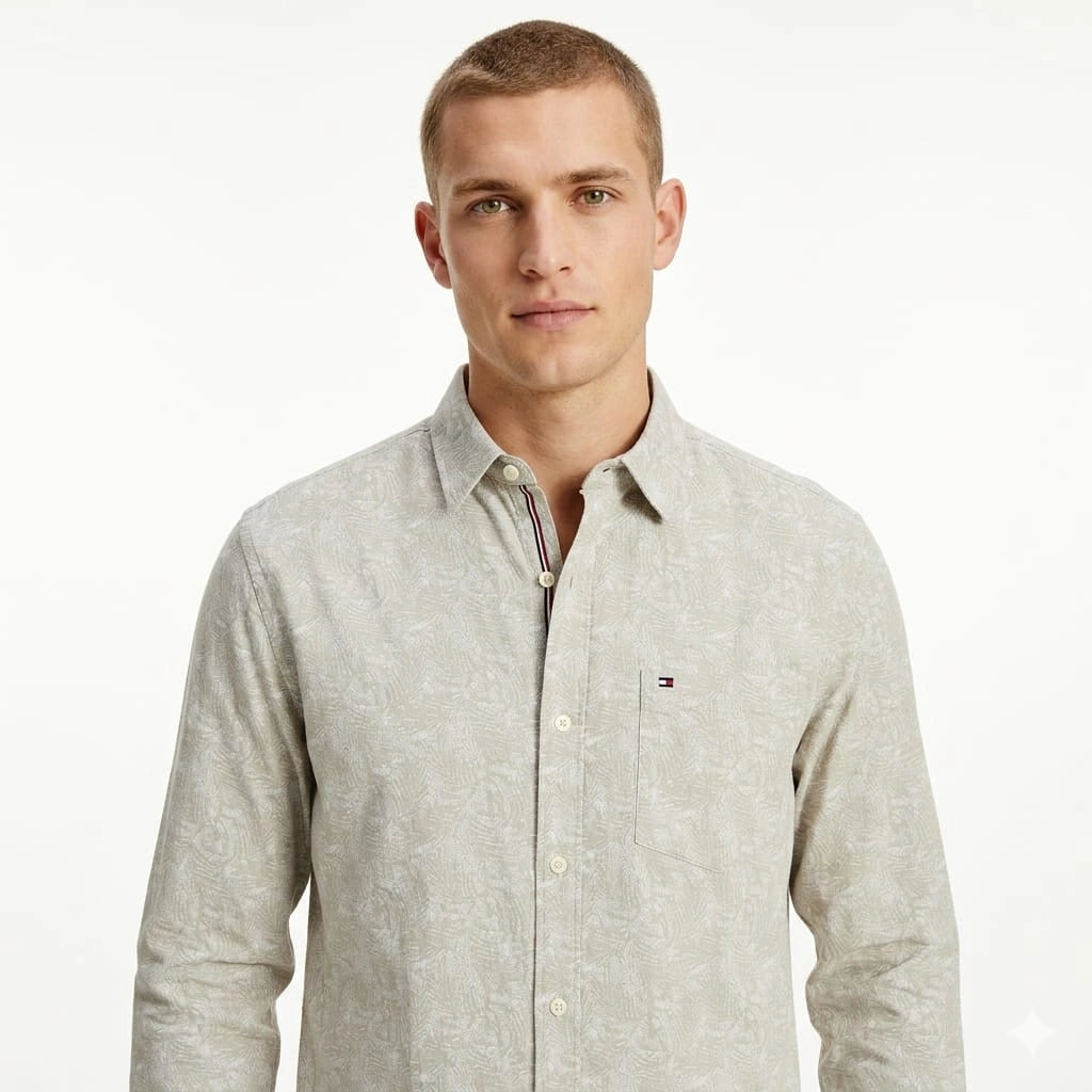 Tommy Hilfiger Regular Fit Leaf Print Shirt