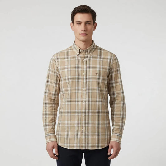 Hackett Plaid Button-Up Shirt
