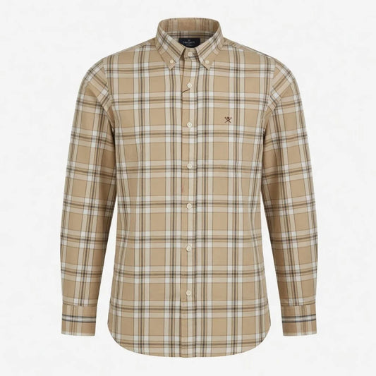 Hackett Plaid Button-Up Shirt