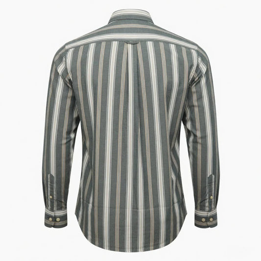GANT Classic Fit Striped Button-Up Shirt