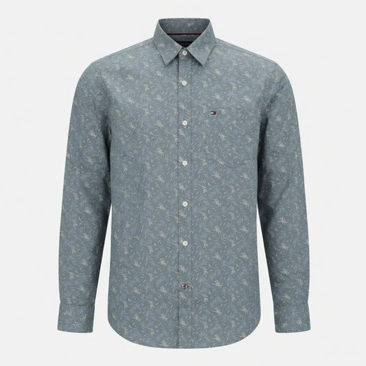 Tommy Hilfiger Men's Floral Print Button-Up Shirt
