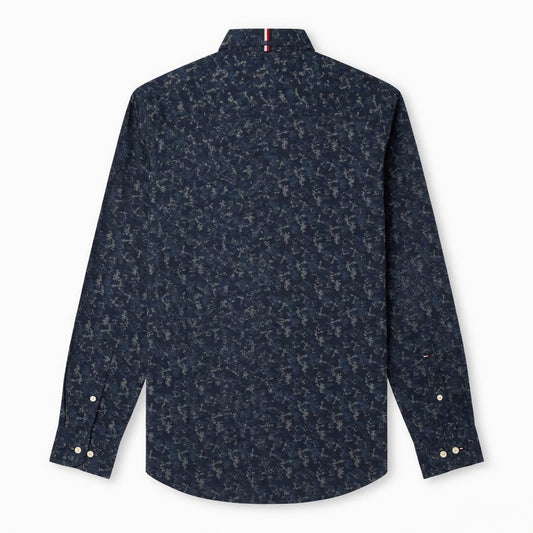 Tommy Hilfiger Navy Floral Print Button-Up Shirt