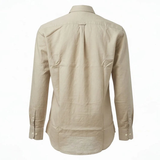 Polo Ralph Lauren Classic Fit Long Sleeve Button-Down Shirt in Beige