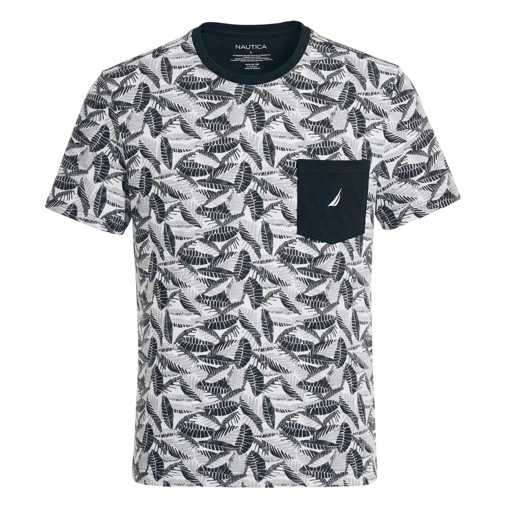 NAUTICA Midnight Oasis Slim Fit Short Sleeve Shirt