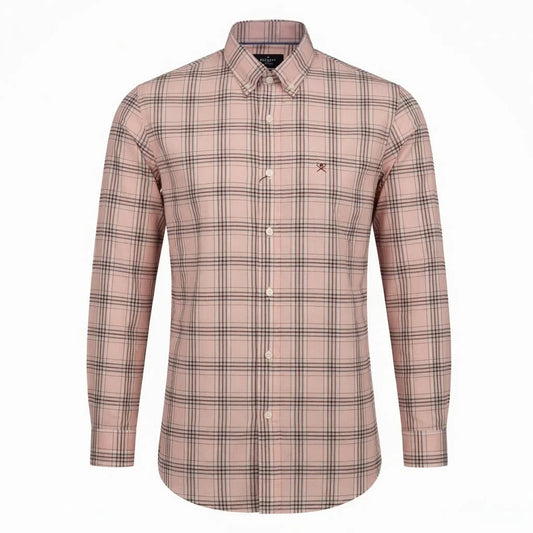 Hackett Plaid Button-Up Shirt