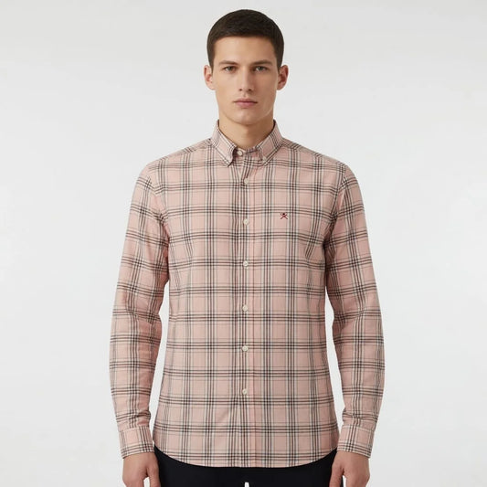 Hackett Plaid Button-Up Shirt