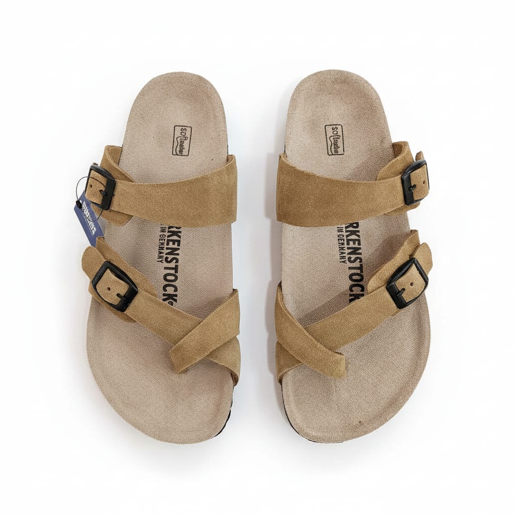 BIRKENSTOCK Golden Honey Luxe Soft Footbed Arizona Sandals
