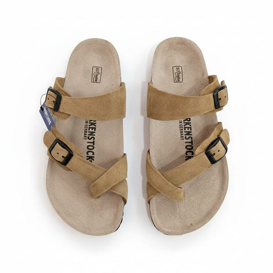 BIRKENSTOCK Golden Honey Luxe Soft Footbed Arizona Sandals