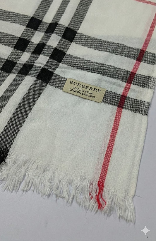 Burberry Classic Check Wool Blend Scarf