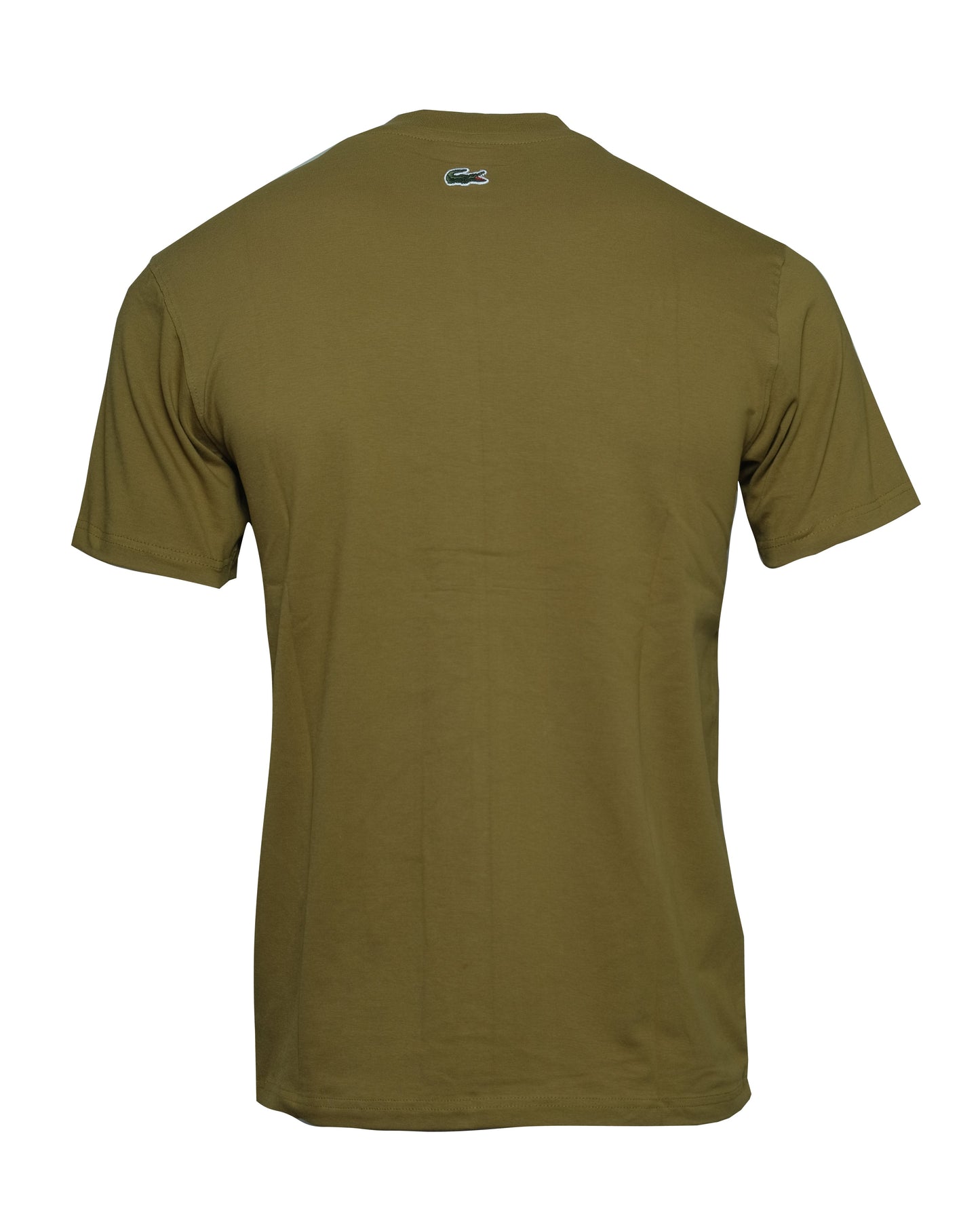 LACOSTE Olive Green Varsity Logo Graphic Tee