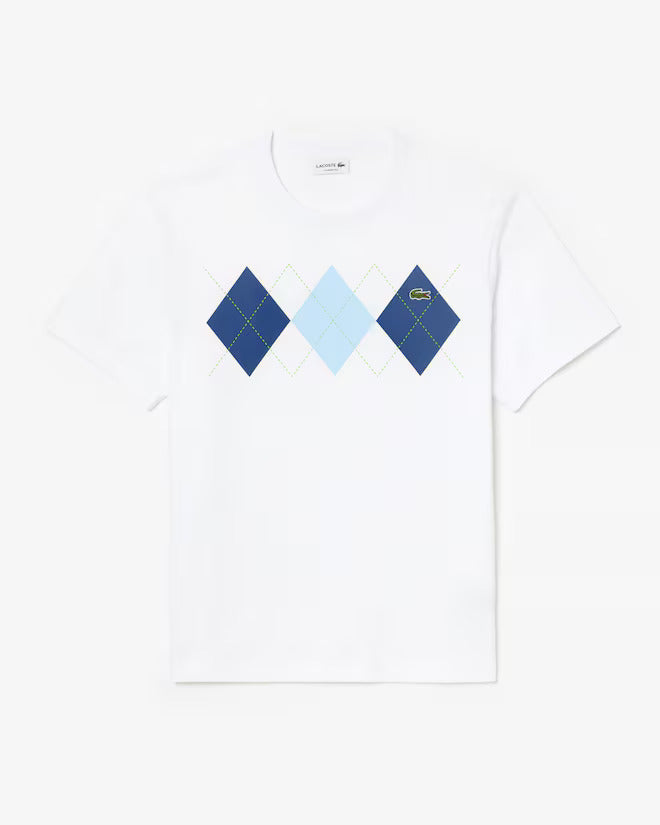 LACOSTE White Graphic T-Shirt