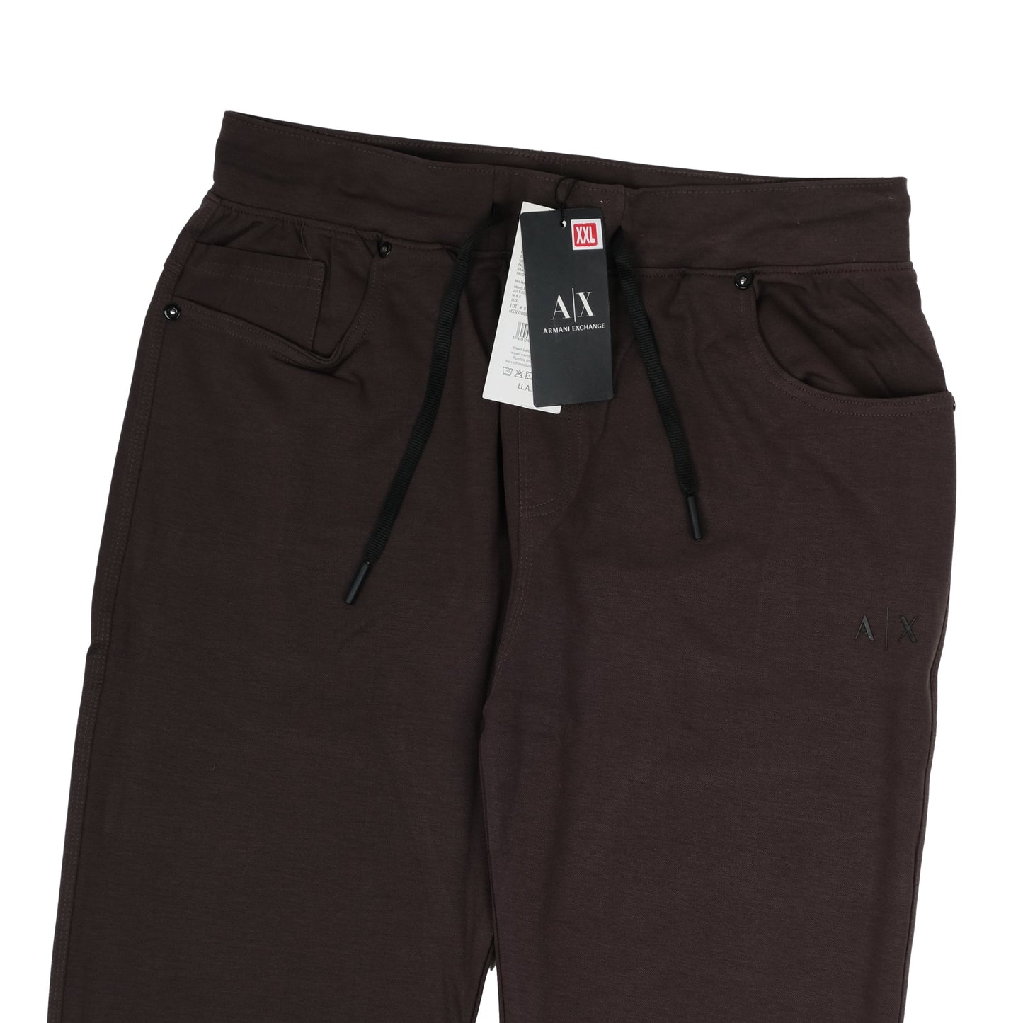 Armani Exchange Black Slim Fit Cotton Jersey Lounge Pants