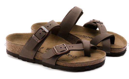 BIRKENSTOCK Mayari Slip-On Regular Fit Sandals Mocha Brown