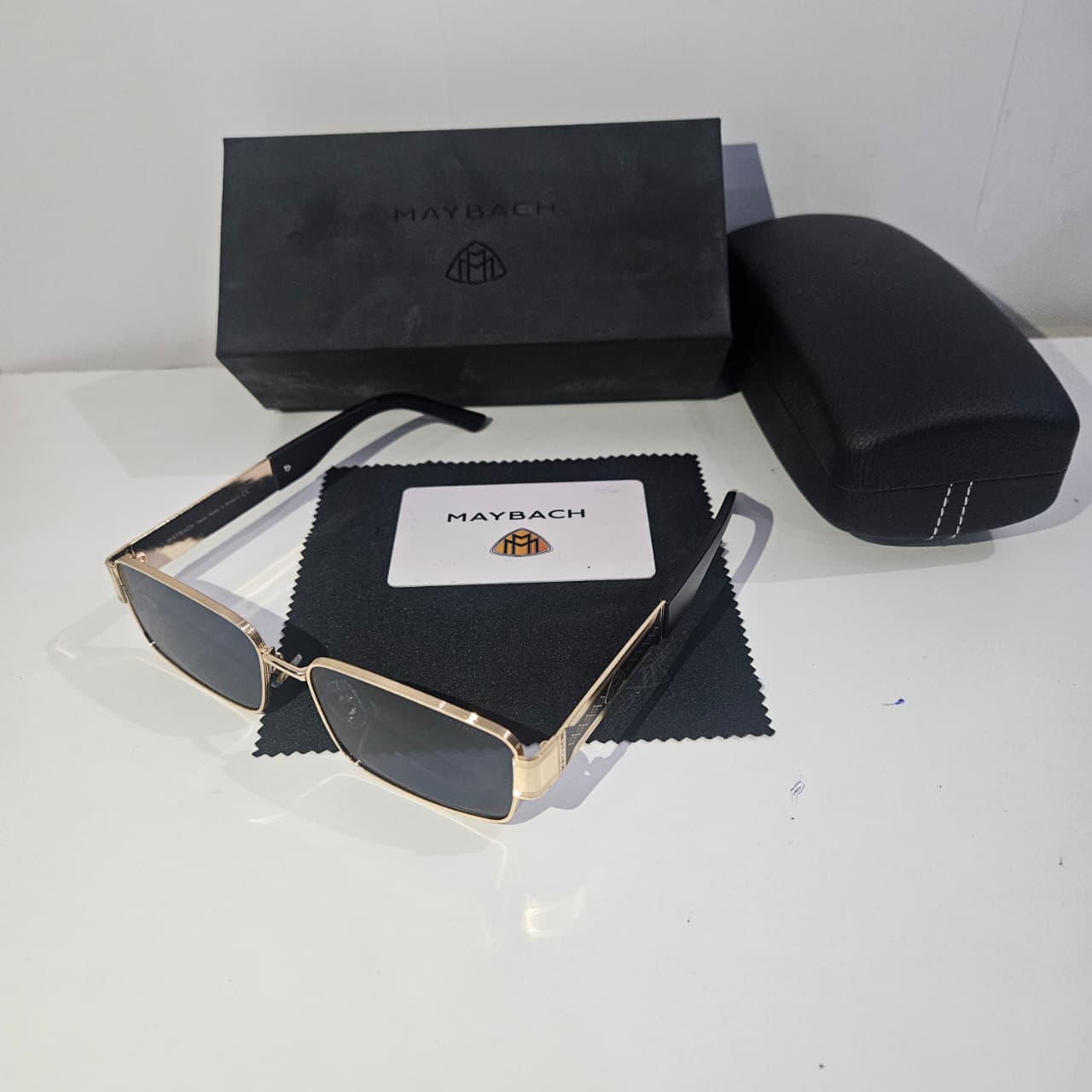 MAYBACH Luxe Square Sunglasses with Case