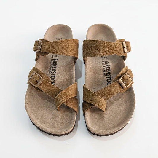 BIRKENSTOCK Sunbeam Amber Luxe Soft Footbed Sandals