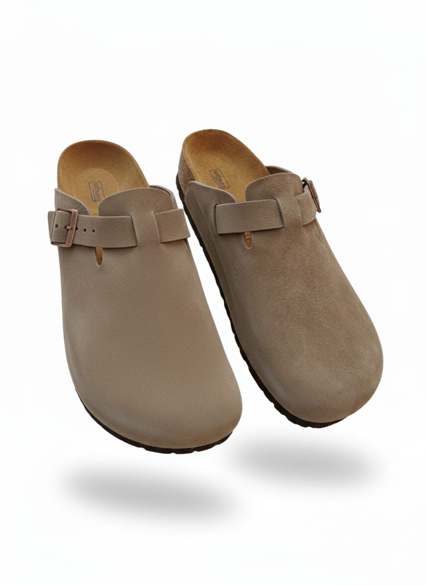 Birkenstock Suede Clog with Buckle