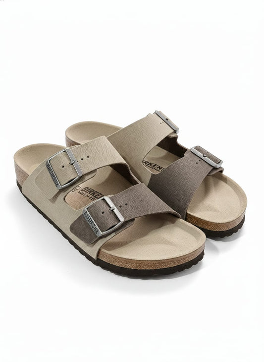 BIRKENSTOCK Whispering Sandstone Luxe Soft Footbed Sandals