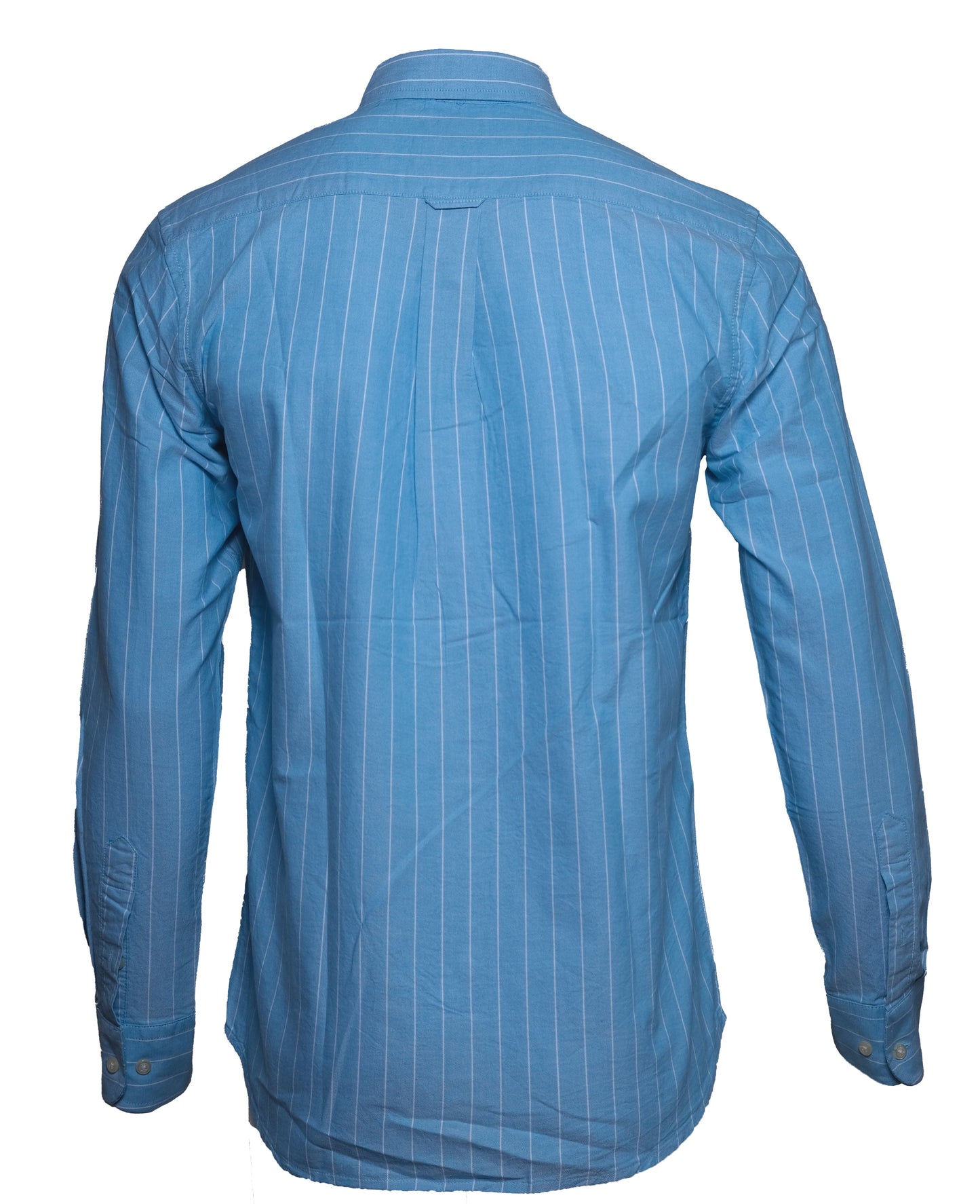 SUPERDRY Sky Blue Classic Pinstripe Oxford Long Sleeve Shirt