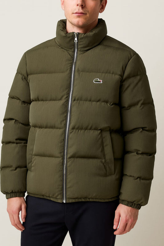 Lacoste Men's Puffer Jacket in Olive Green