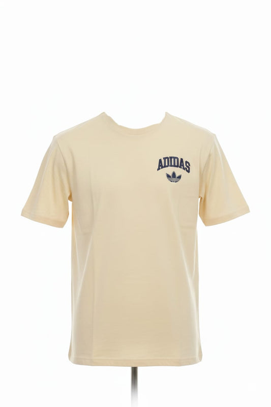 ADIDAS Classic Logo Tee in Soft Yellow