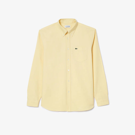 LACOSTE Sunbeam Amber Classic Fit Long Sleeve Button-Down Shirt