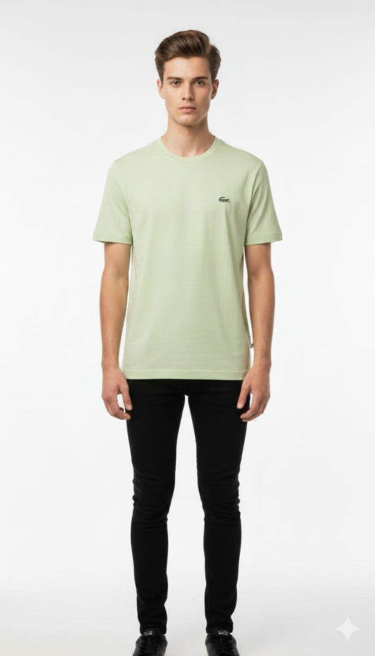 LACOSTE Serene Sage Classic Fit Short Sleeve Cotton T-Shirt