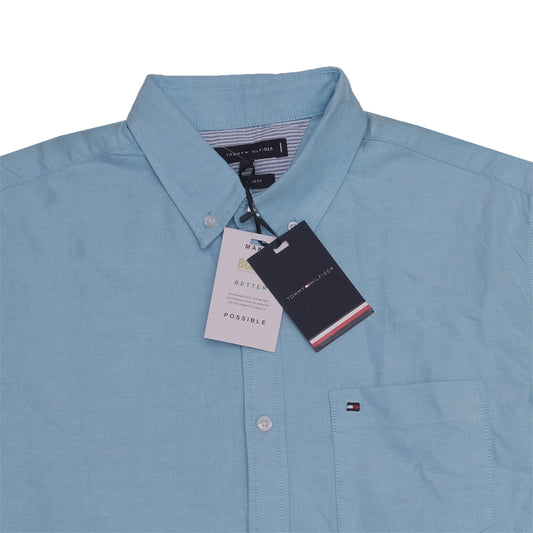 TOMMY HILFIGER Light Blue Classic Fit Button-Down Shirt