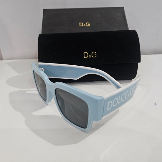 D&G Retro Blue Frame Sunglasses