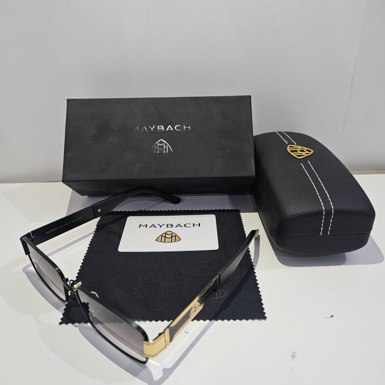 MAYBACH Luxury Sunglasses with Gold Accents and Protective Case