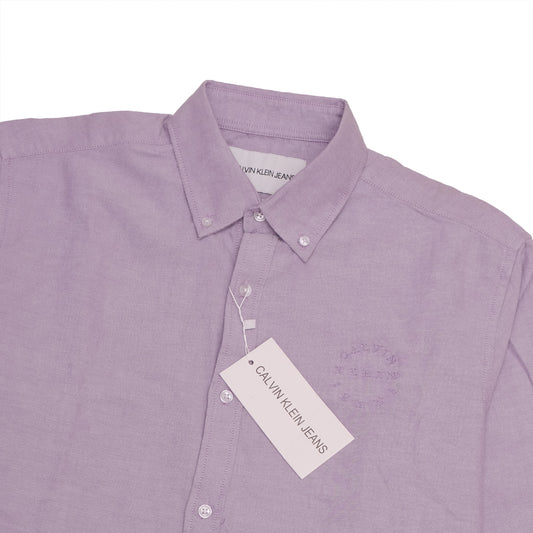 CALVIN KLEIN Lavender Classic Fit Button-Up Shirt