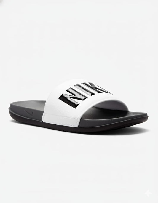 NIKE Luminous Pearl Premium Slip-On Sandals with Bold Emblem