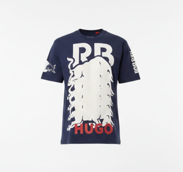 HUGO BOSS x RED BULL Graphic Logo Drop Shoulder T-Shirt