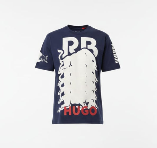 HUGO BOSS x RED BULL Graphic Logo Drop Shoulder T-Shirt