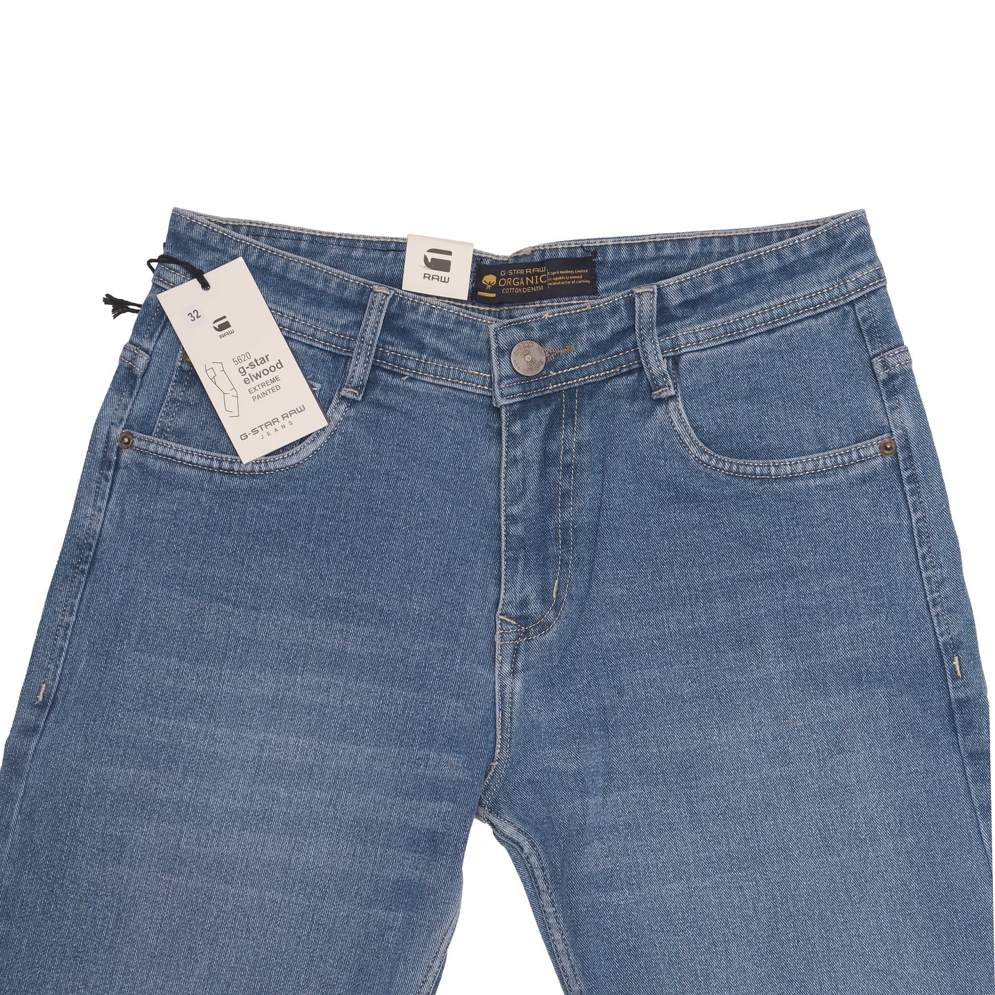 G-STAR Raw Straight Fit Light Blue Denim Jeans