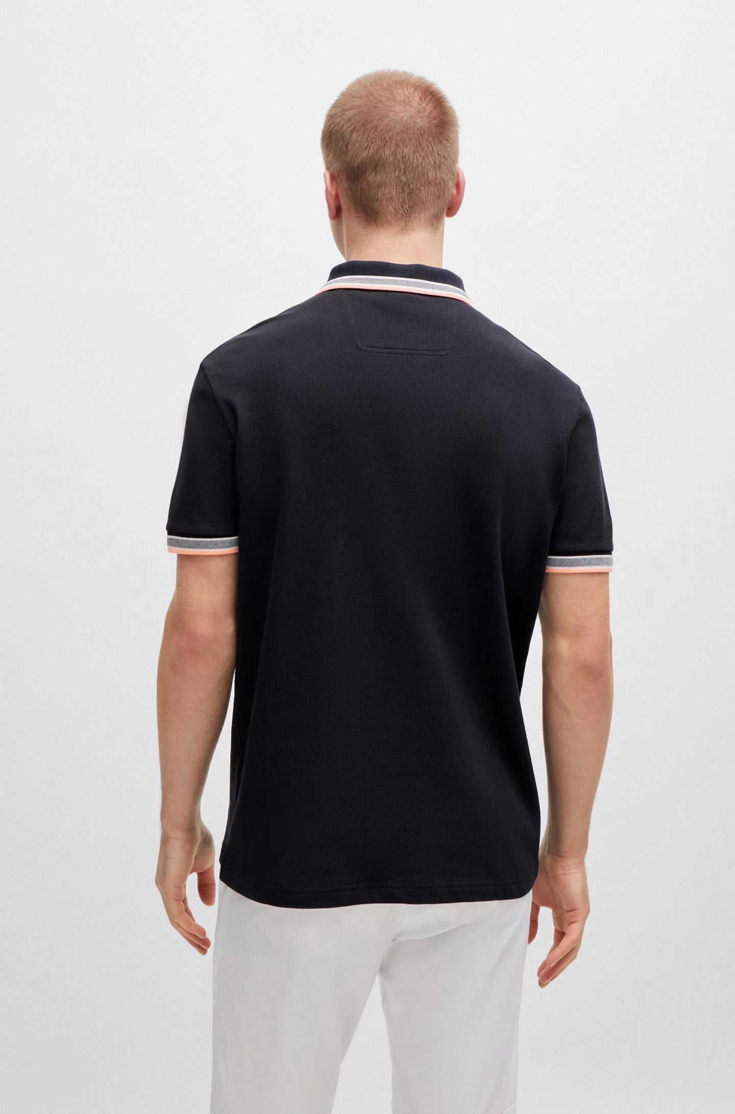 BOSS Black Contrast Trim Polo Shirt