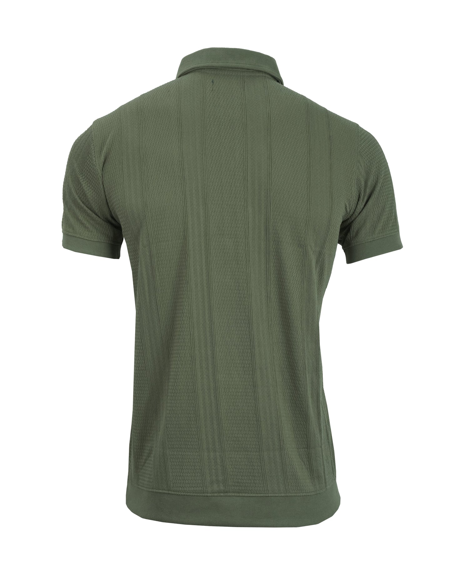 RALPH LAUREN Polo Earth Green Classic Textured Cotton Short Sleeve Shirt