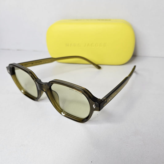 MARC JACOBS Mystic Fern Chic Square Sunglasses with Verdant Lenses